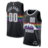 Dres Denver Nuggets Prilagođeni Nike 2025-26 City Edition Crno Swingman